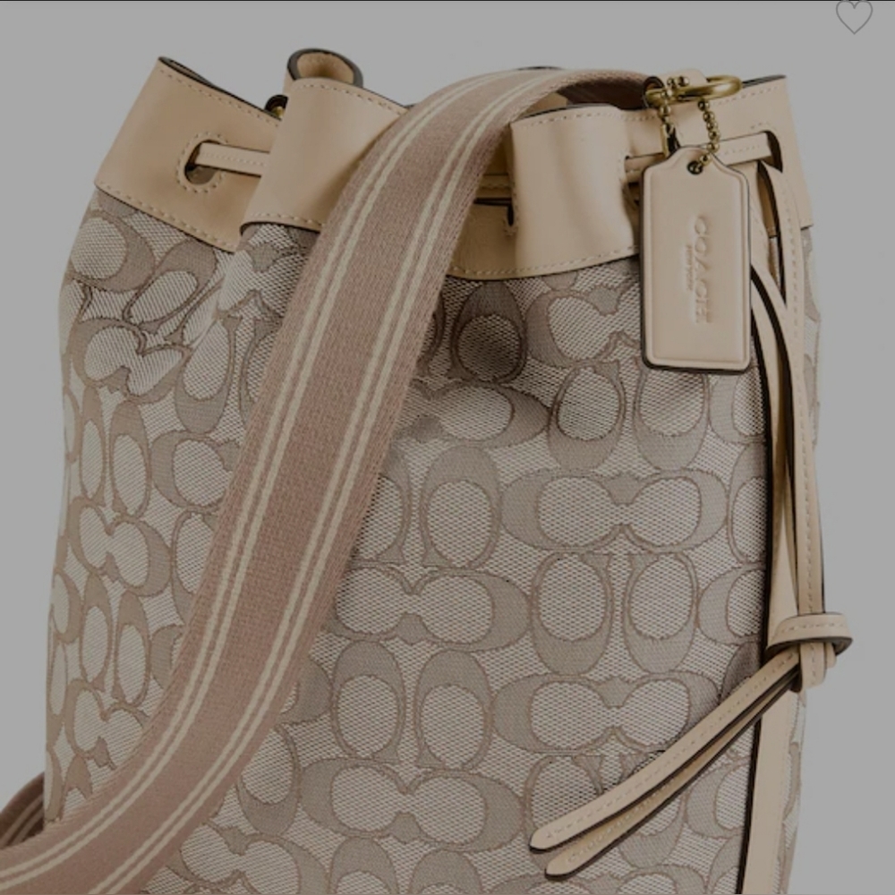 NWT Coach Signature Jacquard Bucket Bag - Picture 3 of 16